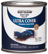 Painter's Touch Ultra Cover 1922730 Enamel Paint, Water Base, Gloss Sheen, Navy Blue, 0.5 pt, Can